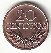 20 Centavos de 1971, Republica Portuguesa