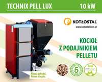 Kocioł na pellet TECHNIX PELL LUX 10 kW z podajnikiem pelletu