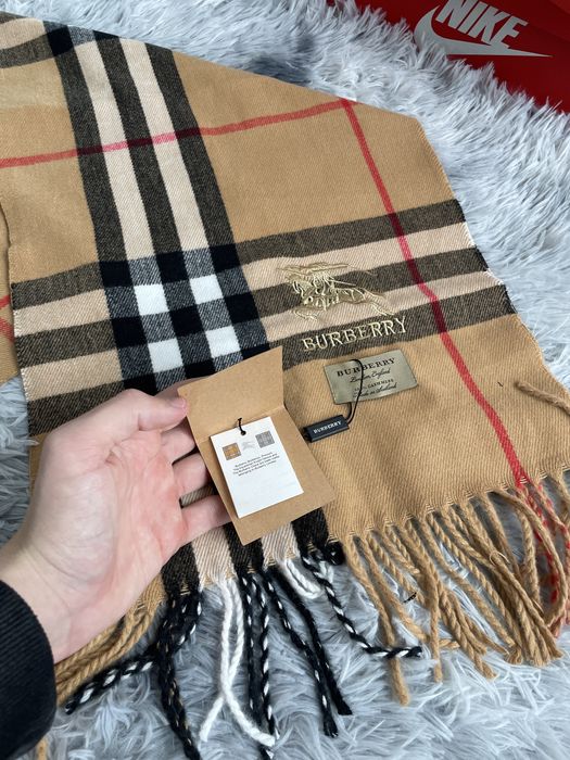 Шарф Burberry / шарф барбері / шарф burberry коричного кольору