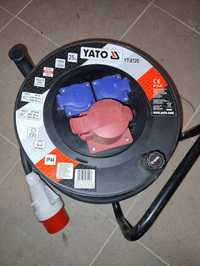 Yato yt-8120 kabel siłowy przedłużacz bębnowy siłowy ip44, 25m, 5G 2,5