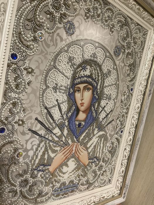 Икона бисером. Ручная робота. Вышитая икона
