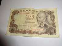 Nota de 100 Pesetas