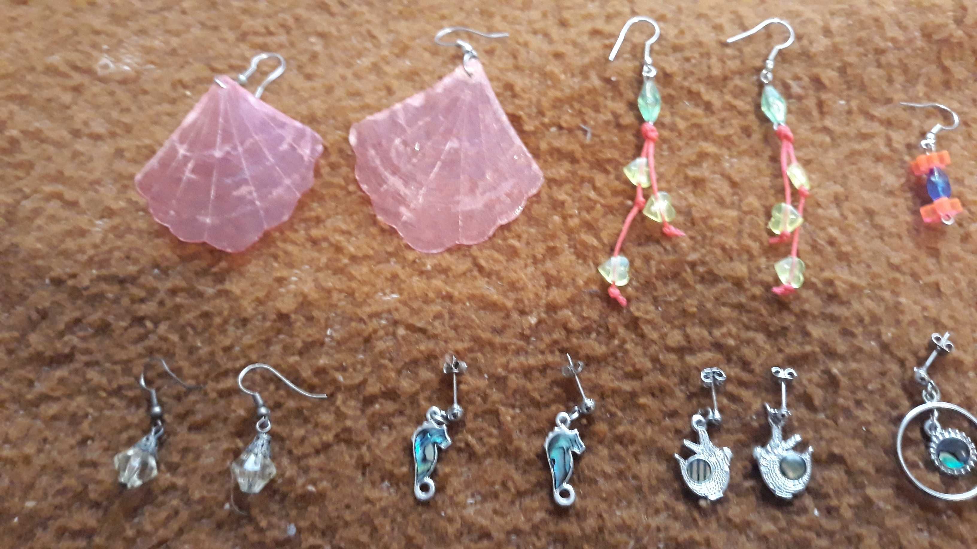 Conjunto de 15 pares de brincos - novos - portes incluidos