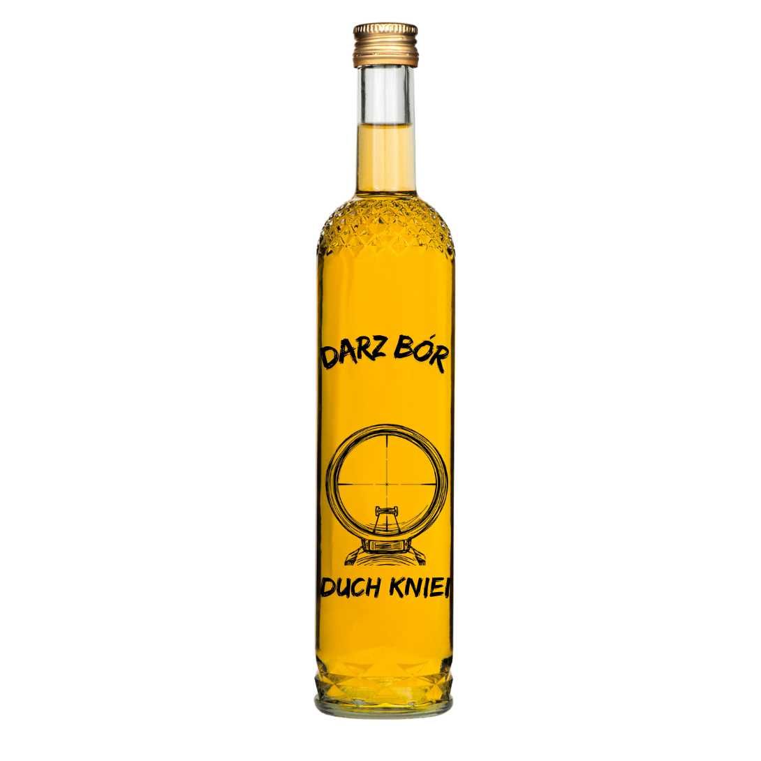 20szt Butelek szklanych NARGIZ 500ml z nadrukiem myśliwskim DARZ BÓR