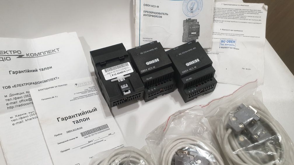 Овен АС3-М  преобразователь интерфейсов RS-232/RS-485
