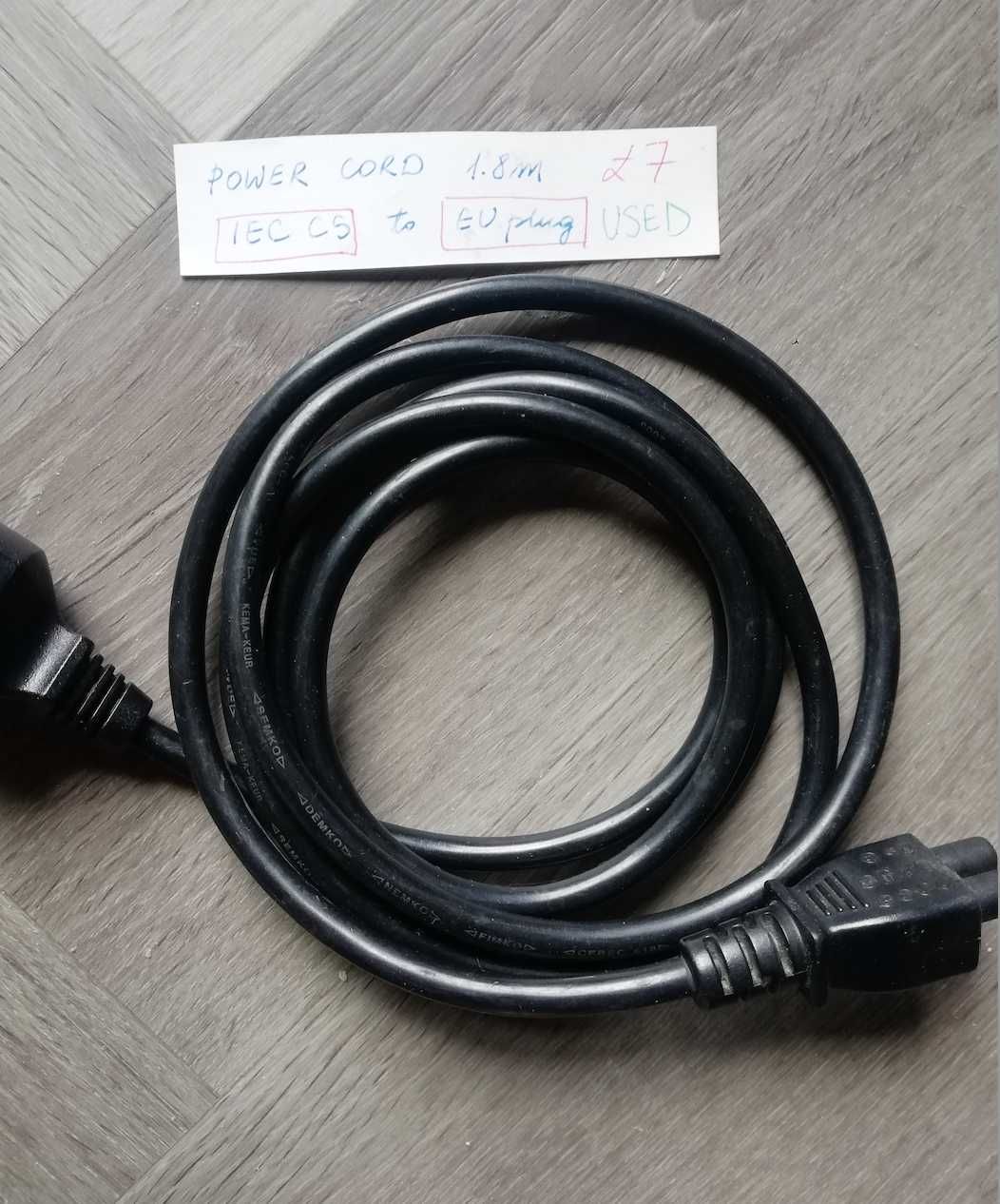 2 kable zasilające Power cord iecc5