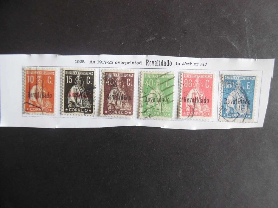 Selos Portugal 1929- Ceres Revalidado Completo