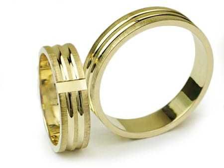 Obrączki ślubne złote model L 021 Goldrun Bytom