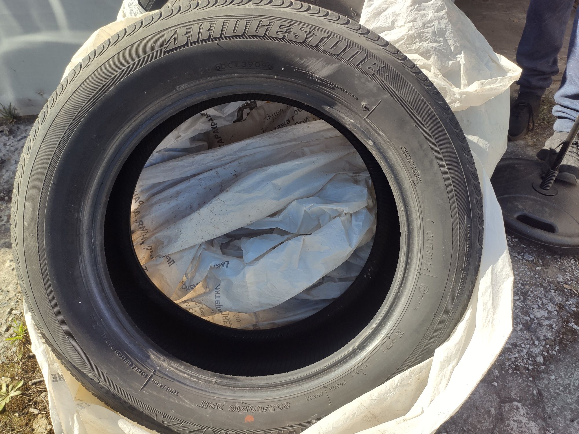 Комплект Bridgestone turanza er300 205 60 r16 2009 р.в.