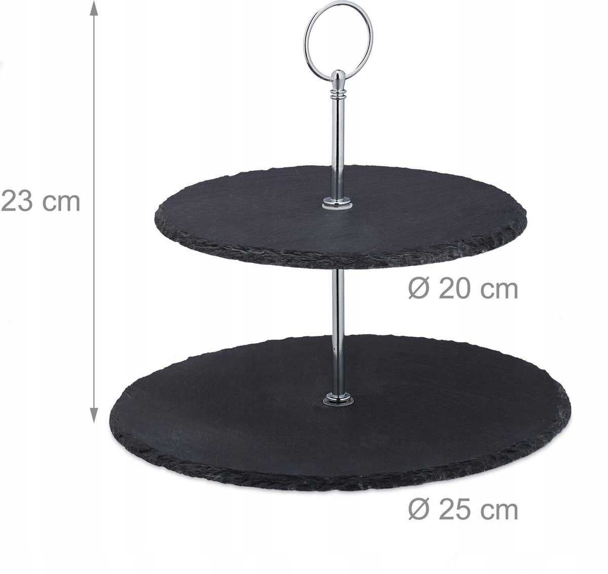 Patera Relaxdays 25 cm czarna