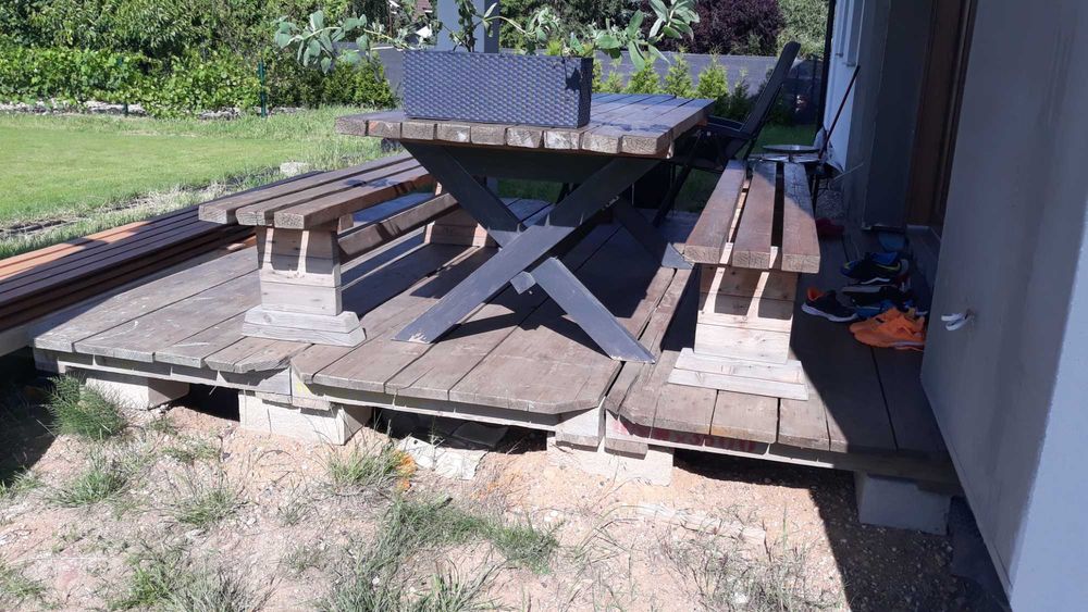 Taras tymczasowy palety 350x100