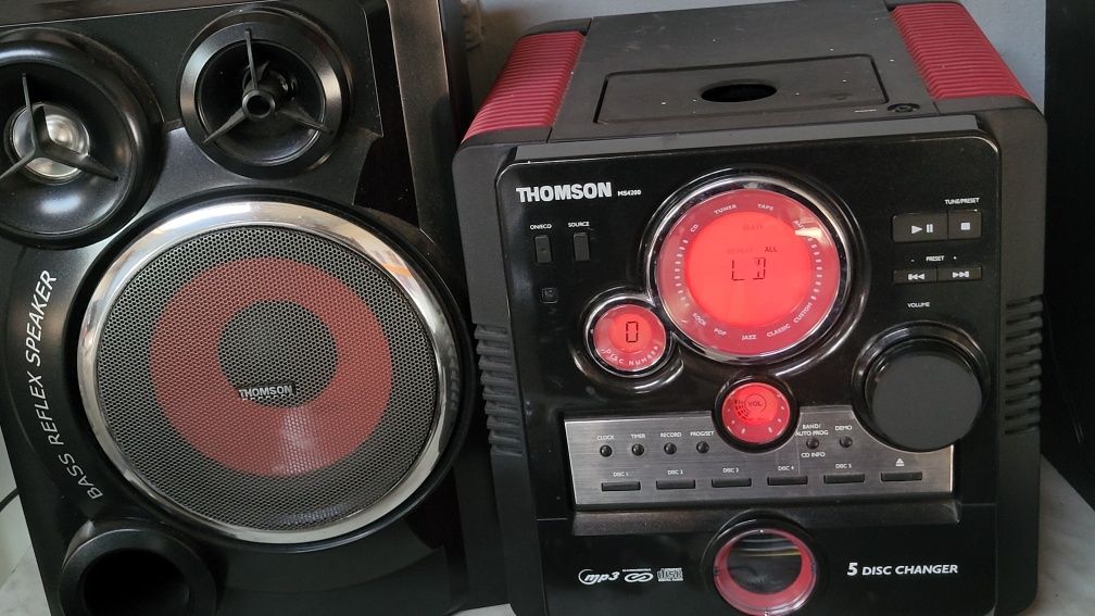 Mocna wieża stereo THOMSON MS4200 MP3 AUX Bluetooth FM Radio Lubin
