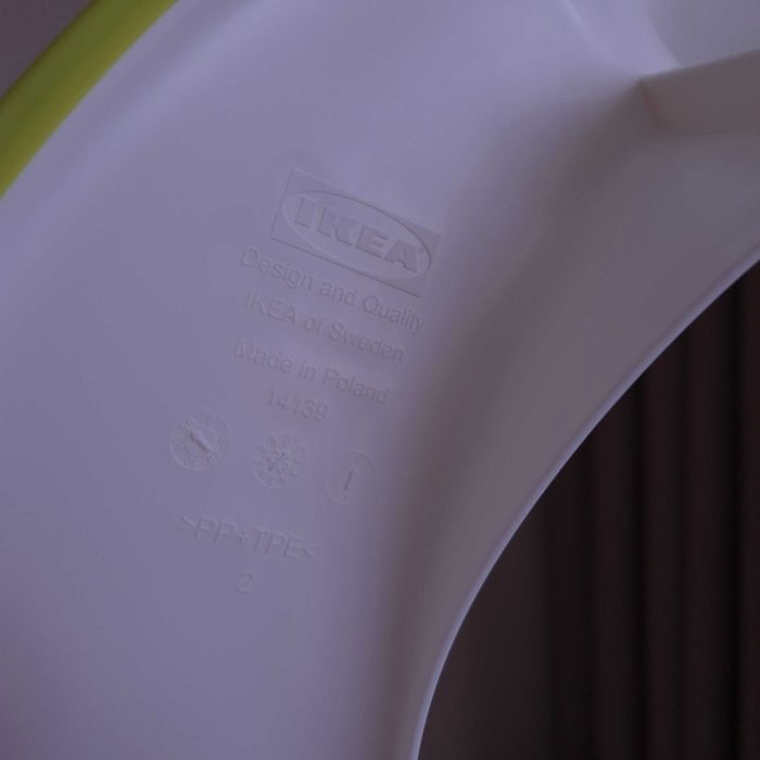 IKEA TOSSIG Deska sedesowa, biały, zielony nakładka dla dzieci