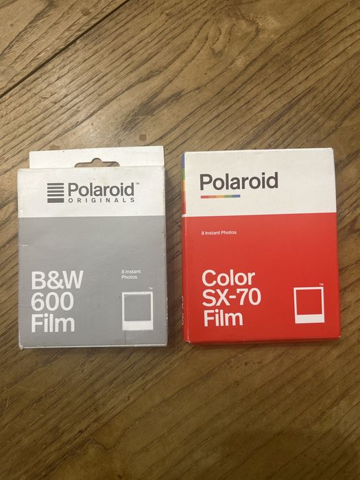 Polaroid Film SX-70 Color e Preto Branco 600