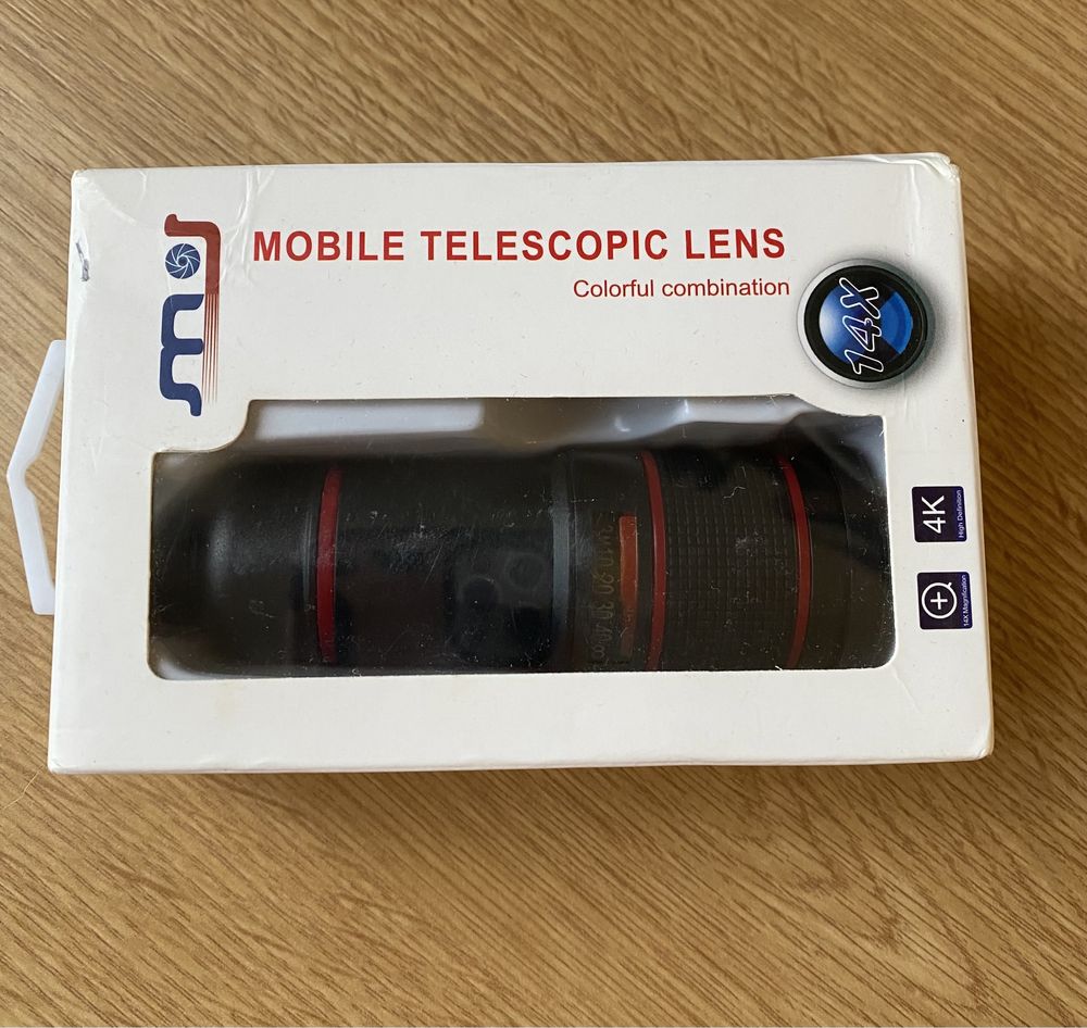 Przenośny obiektyw do smartphone’a Mobile Telescopic Lens x14 4K