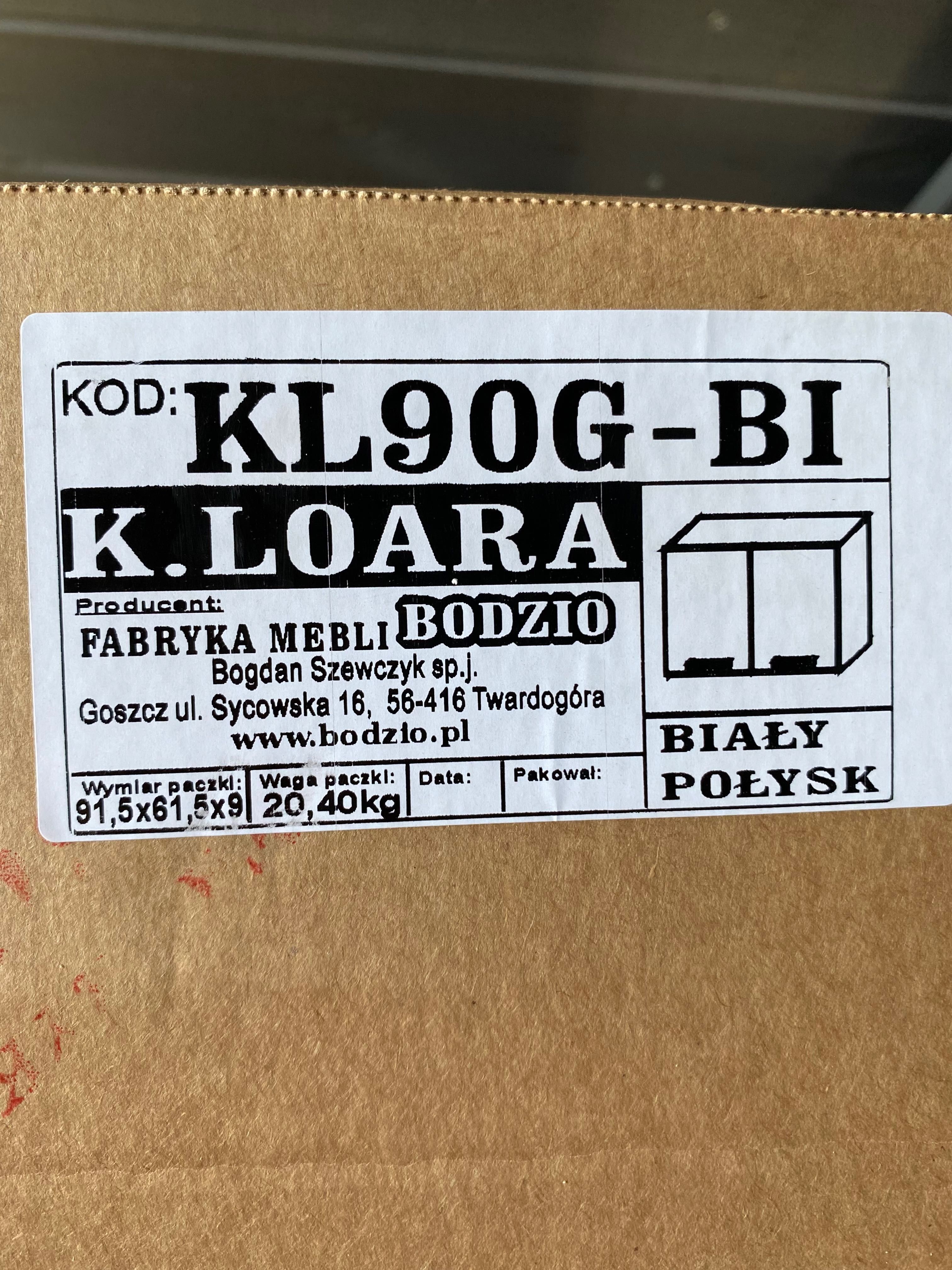 Szafka kuchenna 90 górna Loara (biały połysk)