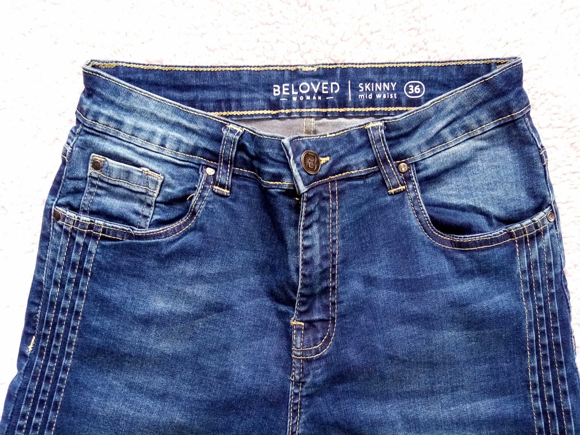 Jeansy spodnie skinny Beloved r. 36 /S