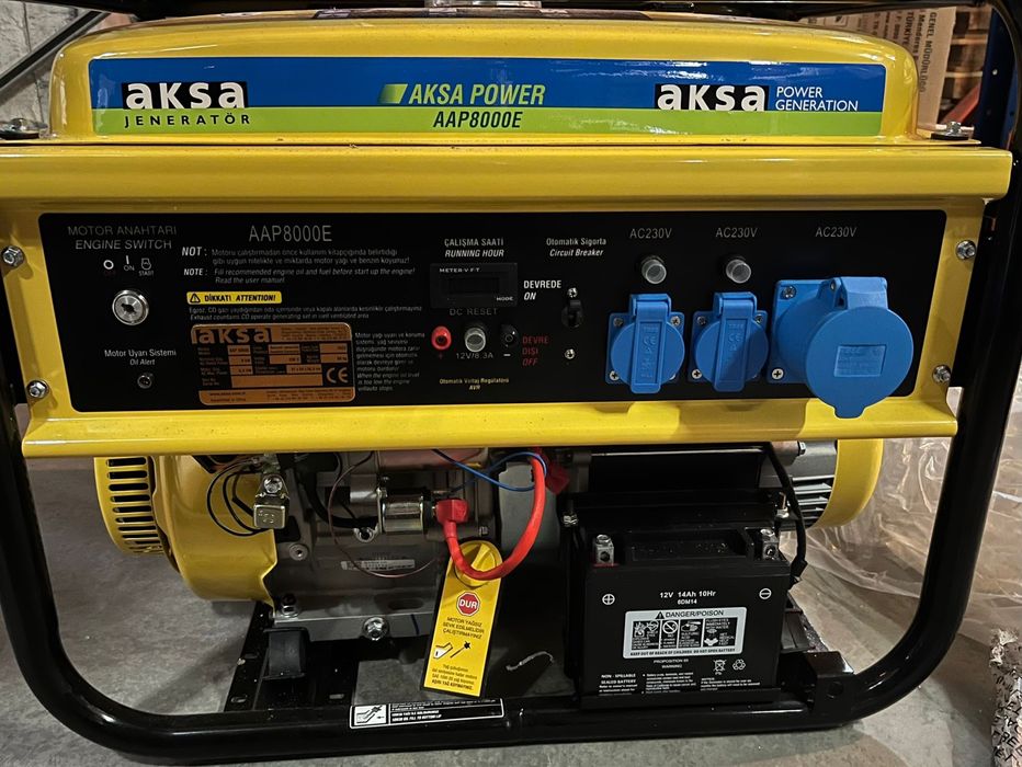 Генератор бензиновий AKSA AAP 8000 Eв наявності