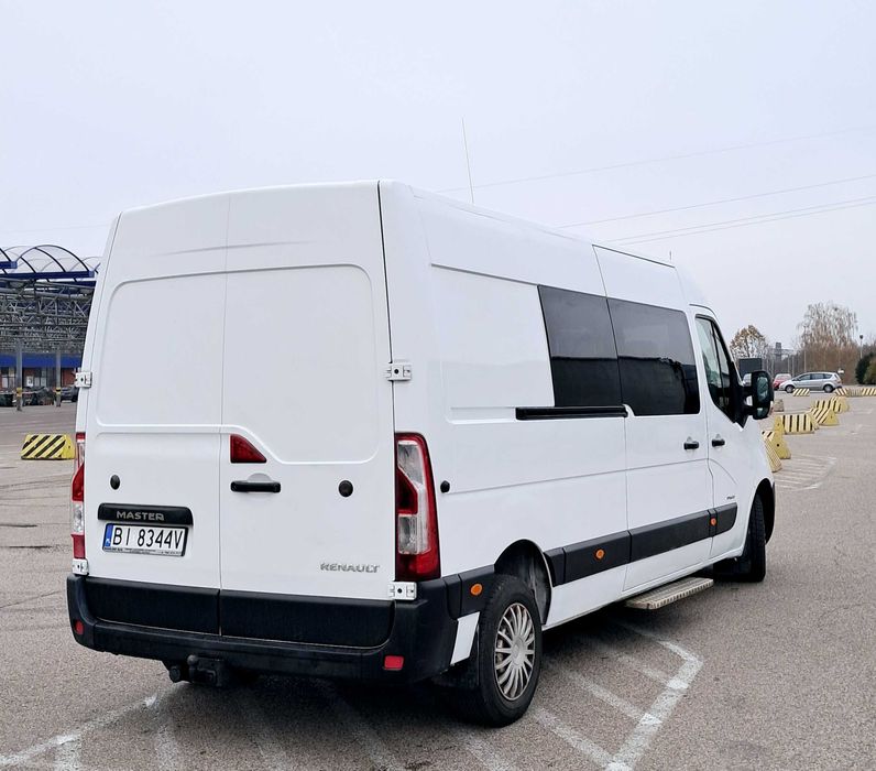 Renault Master III max 9os. webasto, klima, konfiguracja foteli