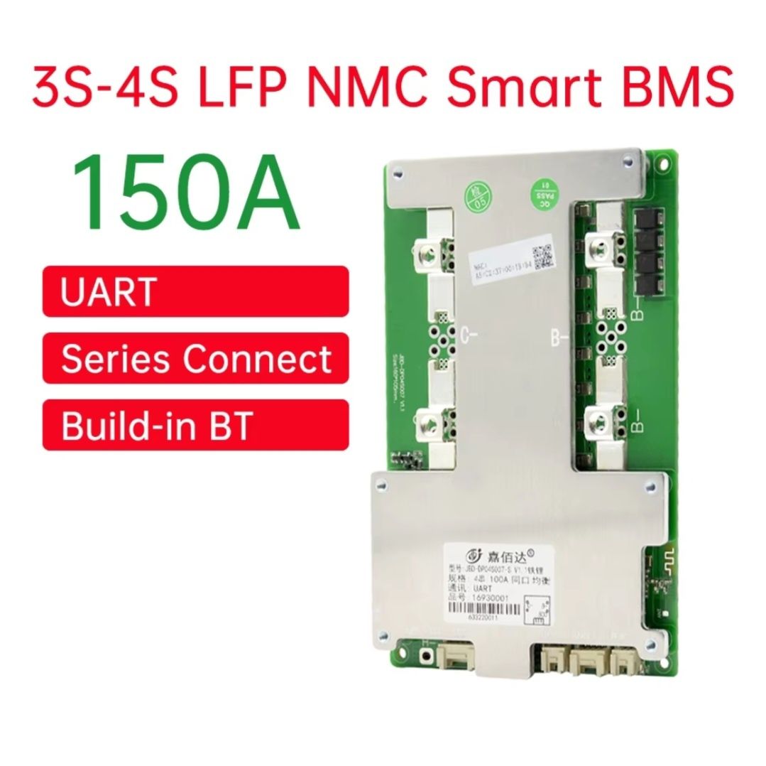 JBD Smart BMS 3s-4s lifepo4 NMC 100A-150А
