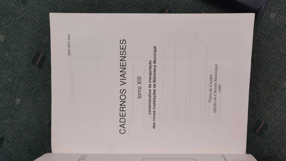 2 Volumes Cadernos Vianenses - Tomos 13 e 33