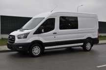 Ford TRANSIT L3H2 DCiV RWD TREND 7os BRYGADOWY FABRYCZNIE NOWY DOSTĘPNY OD RĘKI NA GWARANCJI  MCA 2.0 New EcoBlue 130 KM M6 350 RWD Brygadowy DOSTĘPNY OD RĘKI