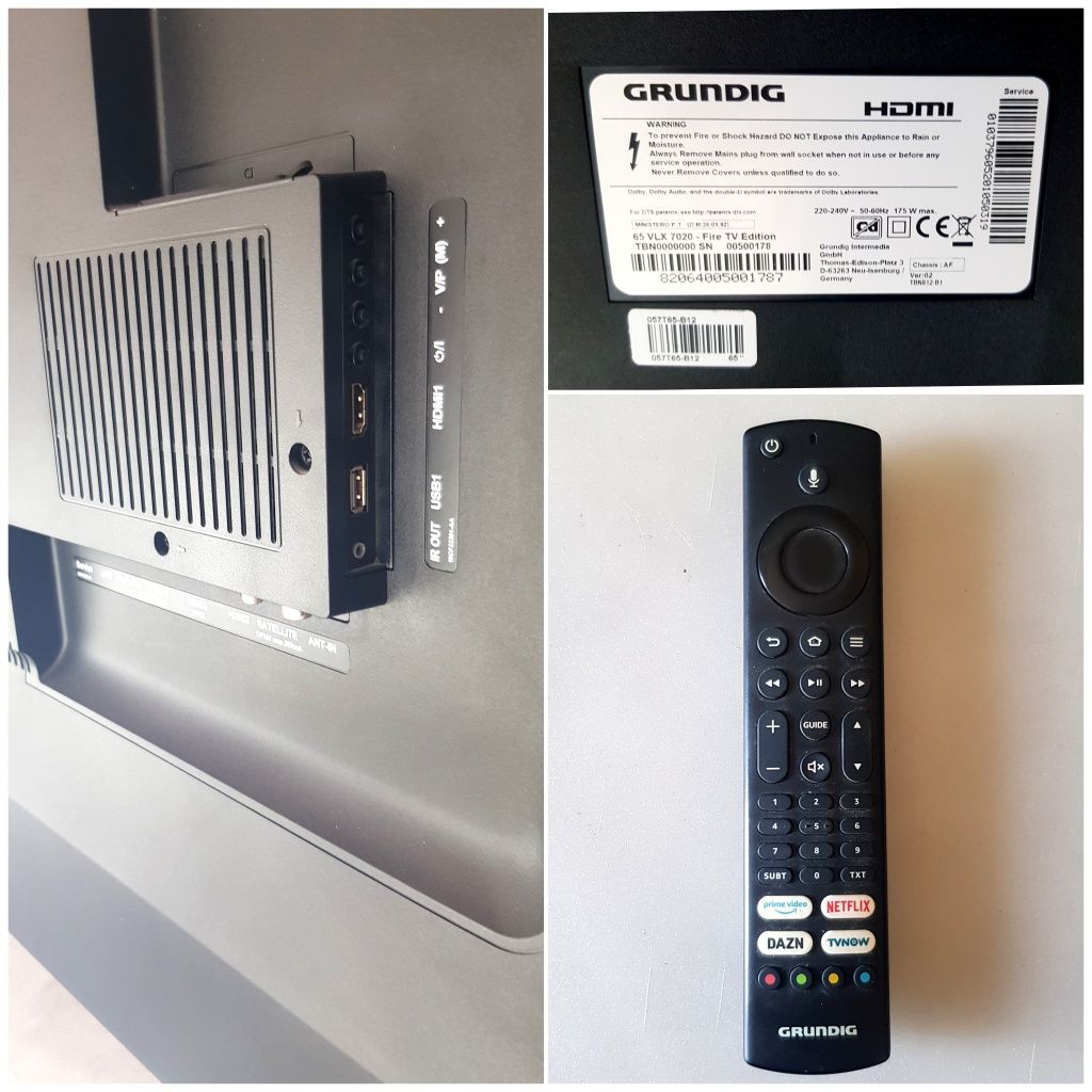 GRUNDIG 65VLX7020 | 4K UHD | HDR10 | Wi-Fi | Smart Tv |T2