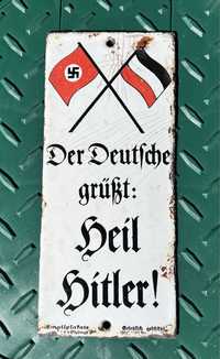 Tabliczka /Schild ,, heil hitler”