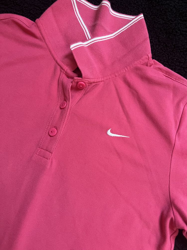 Bluzka polo malinowa różowa Nike S