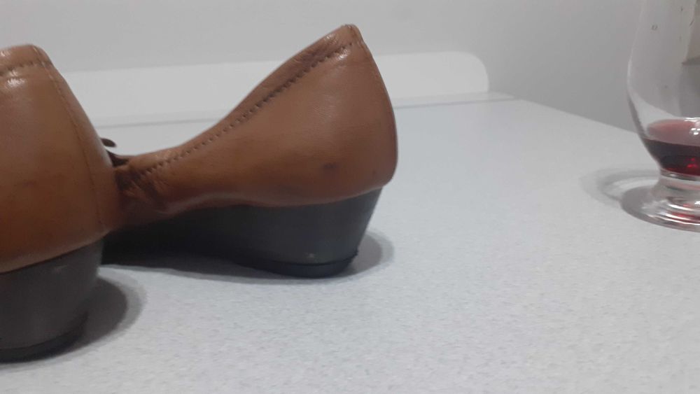 Baleriny na koturnie Ryłko 38