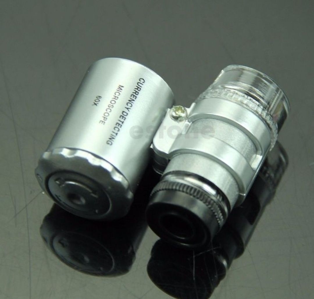 Мікроскоп ювелірний (лупа) 60х з LED і УФ
