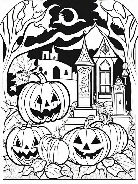 Livro de Colorir de Halloween ... Diversão para Crianças !