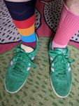 Adidas NEO buty mega wygodne, skórka zielone ale mają obdrapane języki