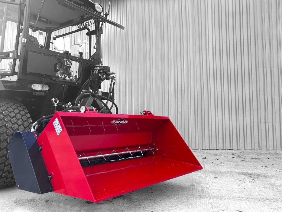 Posypywarka komunalna soli pasku samozaładowcza Nowa 120 cm Do ciągnik