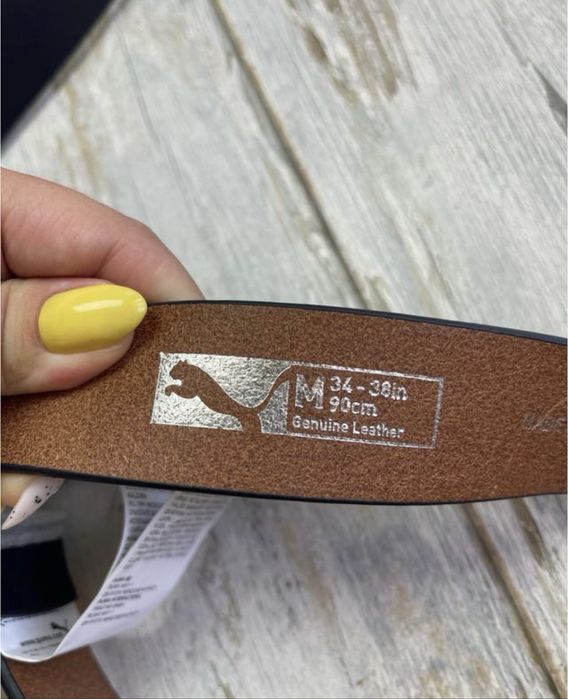 Чоловічий шкіряний ремінь Puma