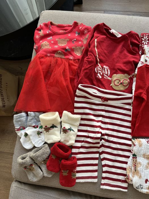 Magiczny komplet świąteczny dla dziewczynki r. 62