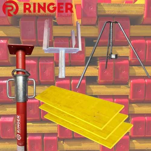 Szalunek stropowy - głowica korona sztyca podpora wypora dźwigar h20