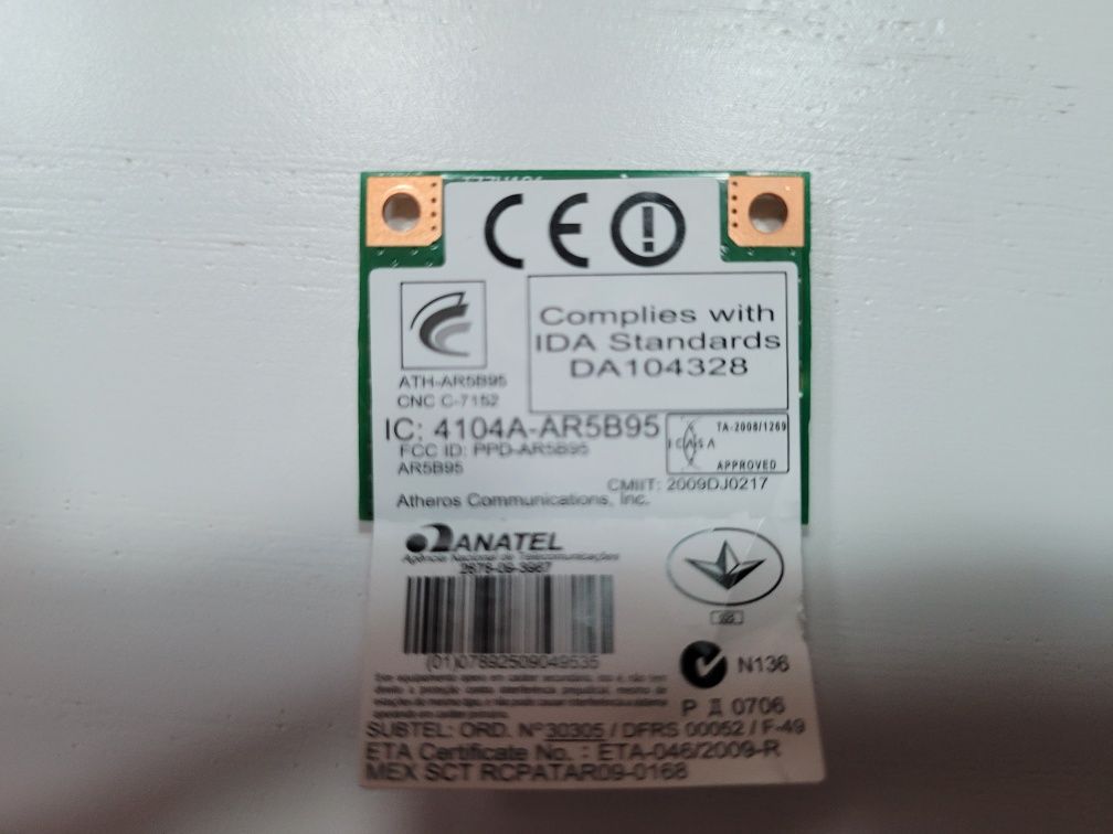 Karta wifi do laptopa Atheros AR5B95 mPCIe
