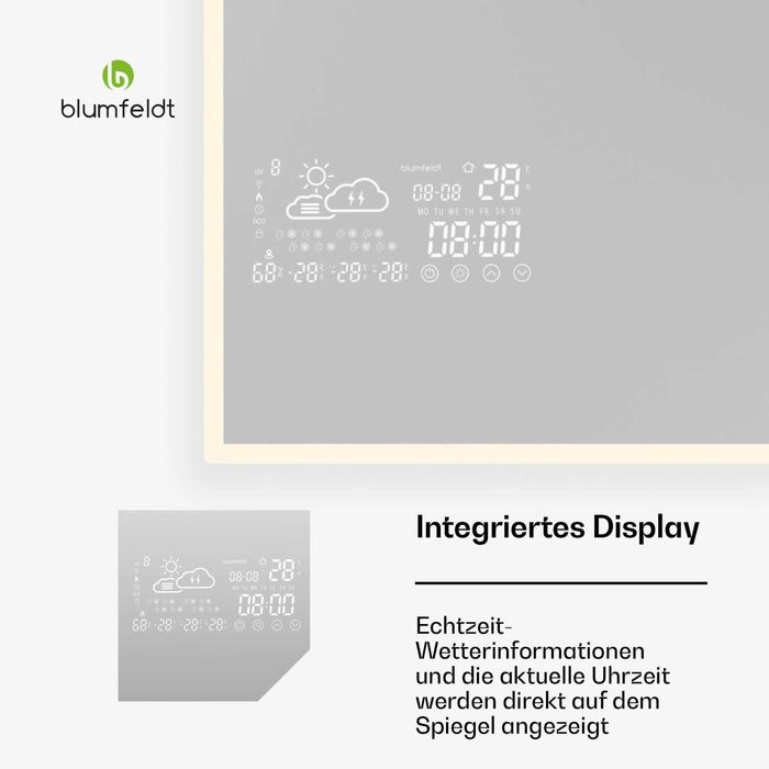 Зеркало-обогреватель смарт Blumfeldt ReflectiHeat Smart 60x100cm