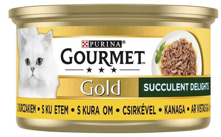 Mokra Karma dla kota Gourmet Gold Succulent Delights kurczak 12x85g