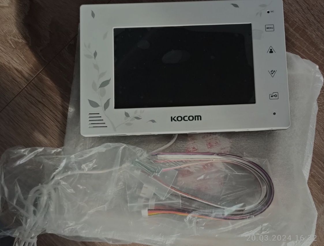 Wideodomofon KOCOM - Panel wewnętrzny,centrala o Przekątnej 7 cali