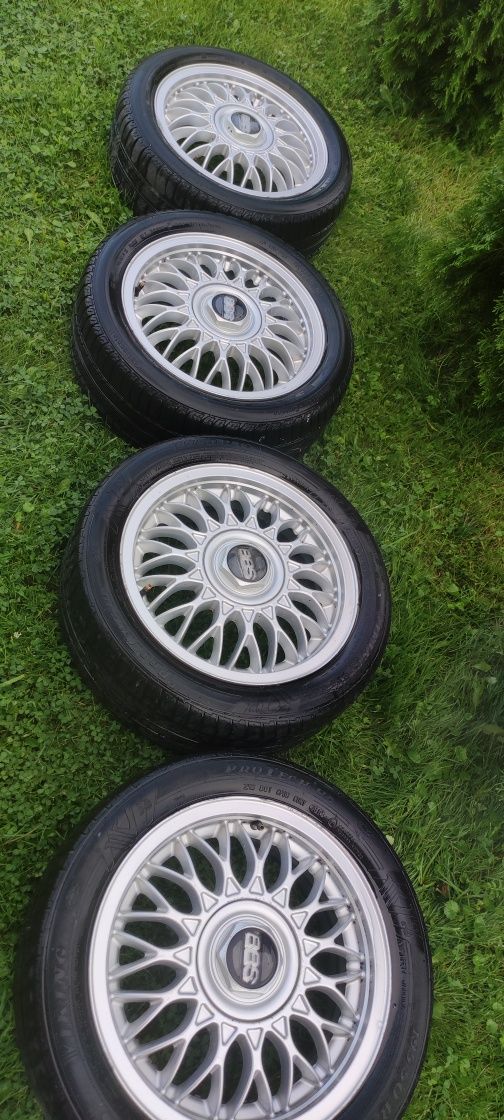 Felgi BBS 4x100 15 cali z oponami ET 45