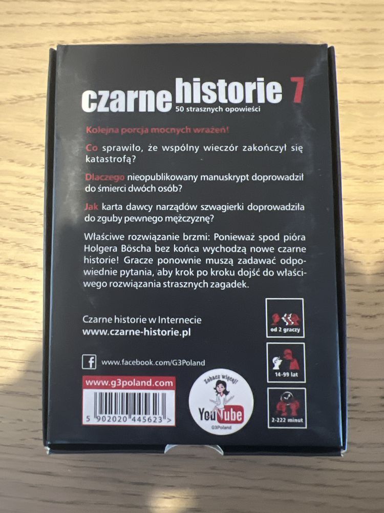 Czarne historie 7 gra karty Holger Bösch