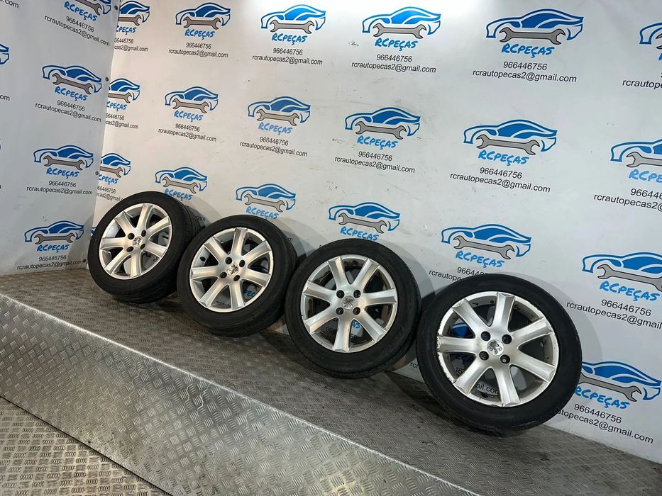 .Conjunto Jantes 16 Originais SPA Peugeot 207 4x108 6J ET23 1607105680