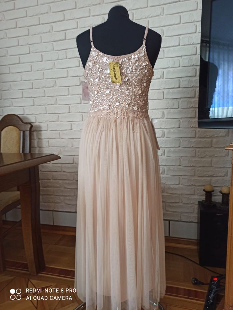 Sukienka na wesele  Lace&Beads tiulowa midi 38 M poprawiny sylwester