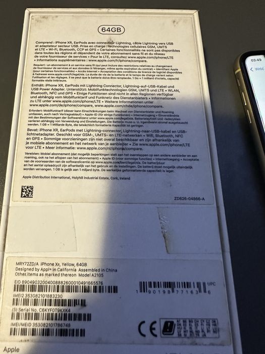 Smartfon Iphone XR 64GB