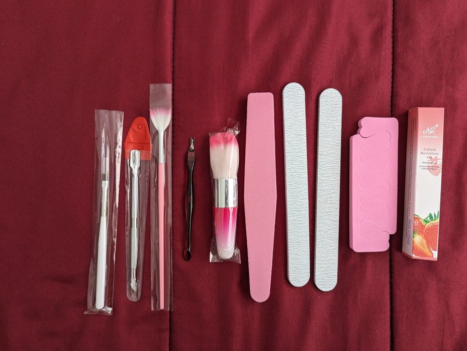 (Novidade) Kit completo de unhas de Gel