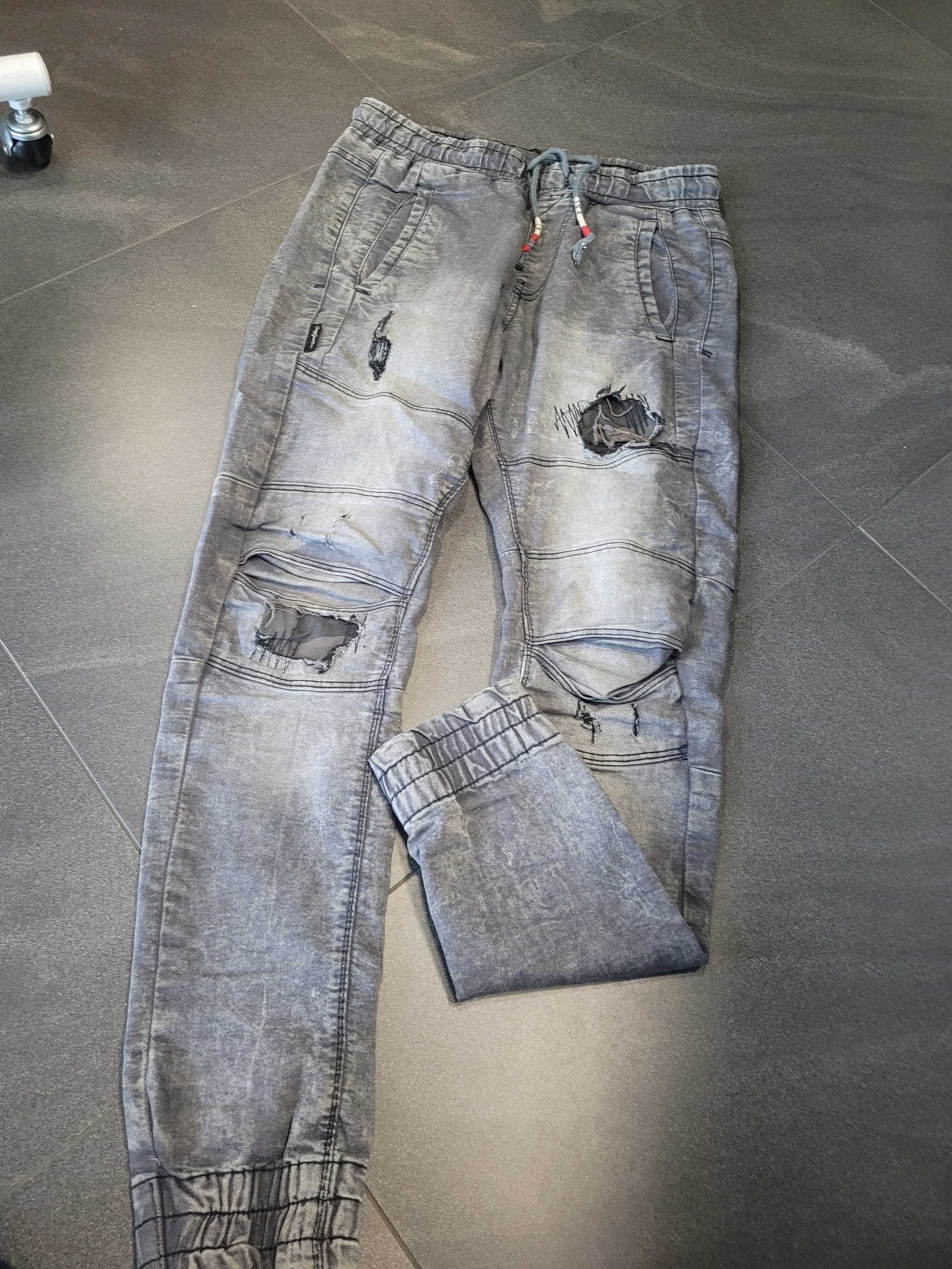 Spodnie jeans jogger 28/32  chłopcy