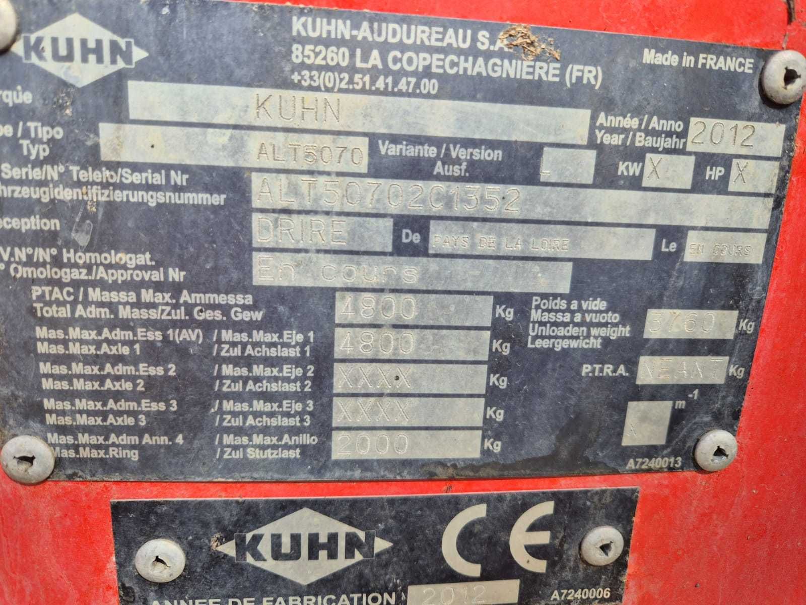 Ścielarka do słomy Kuhn Altor 5070M