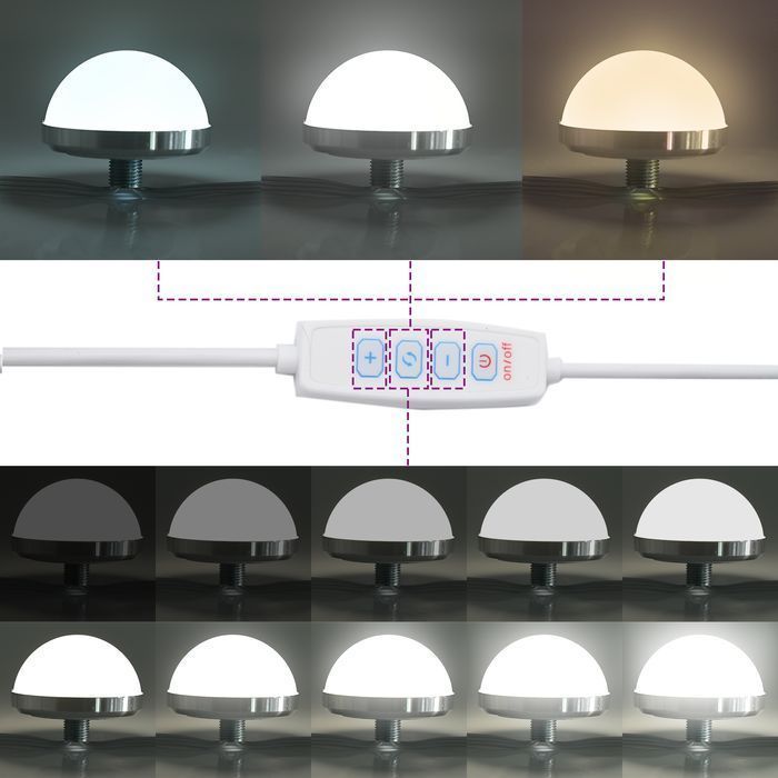 Vidaxl Lustro Toaletowe Z Oświetleniem Led Białe 60X55X18 Cm